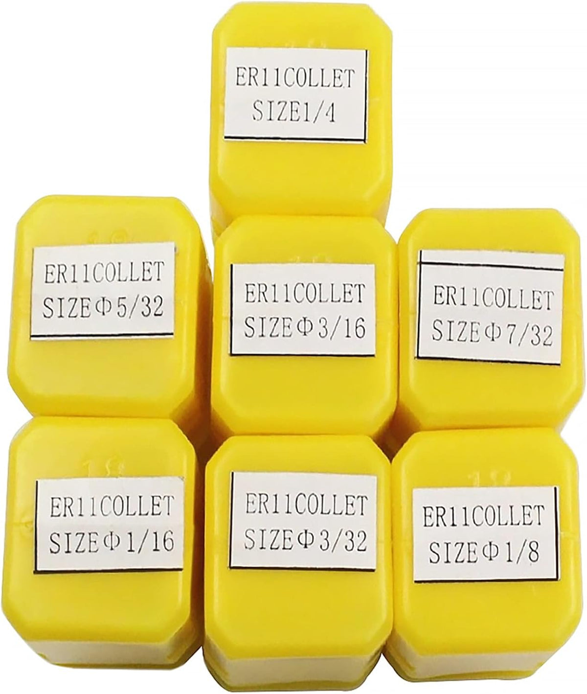 waltyotur ER11 Spring Collet Set 1/16-1/4" Carbon Steel Spring Collet Set