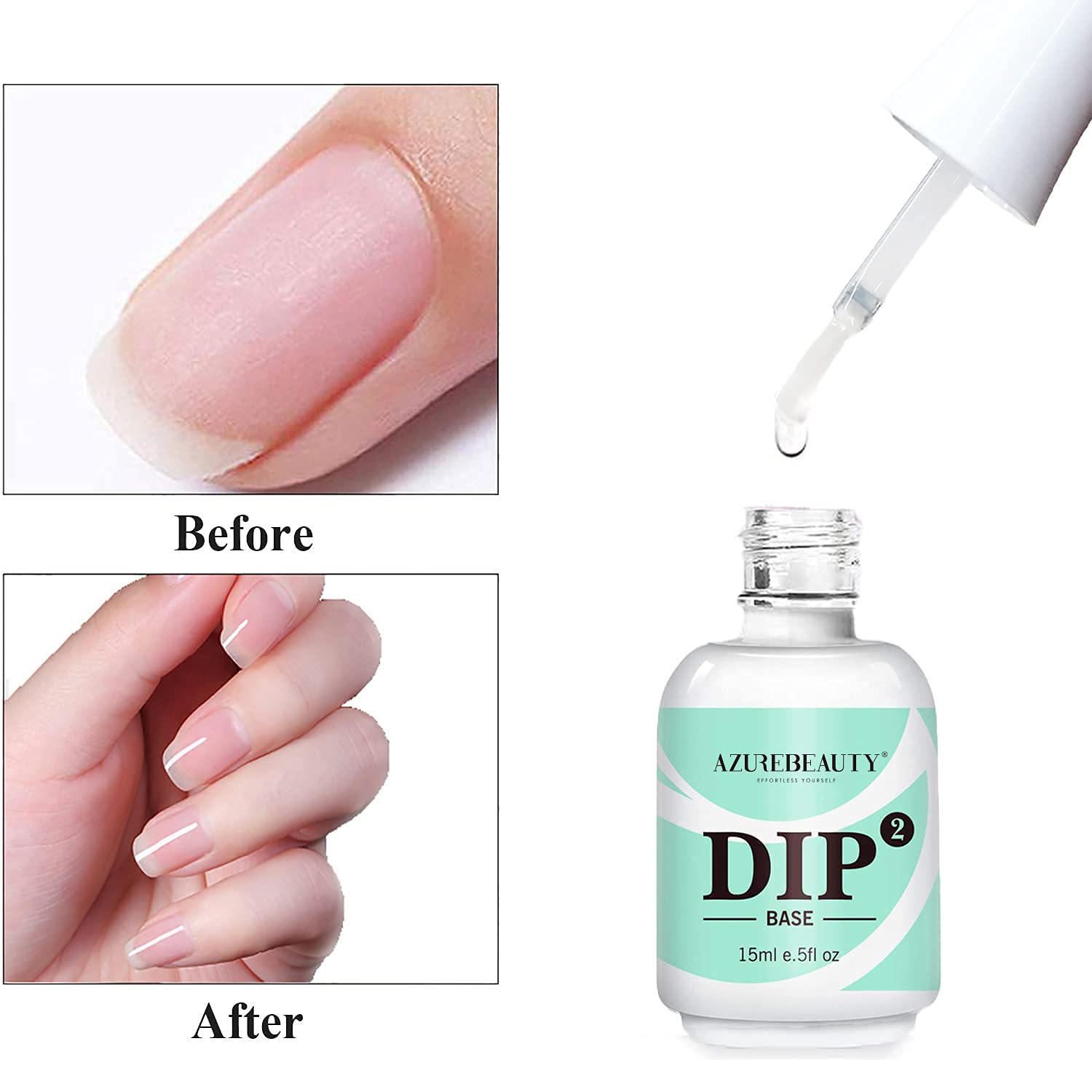 Dip Powder Base Coat 15 ml | Dip Powder Base Coat for Nail Dipping Powder Set French Nails Art Manicure Beginner DIY