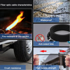50M 6 Core LC LC Outdoor Armored Single Mode Fiber Patch Cable