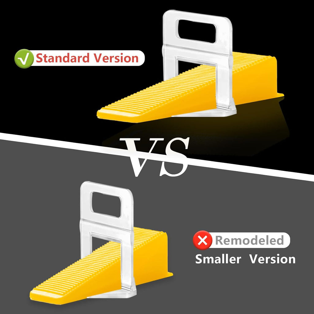 Reusable Leveling Wedges,Reusable Tile Leveling System Wedges for 1/8" Spacers,1/16" Spacers,1/32" Spacersand Tile
