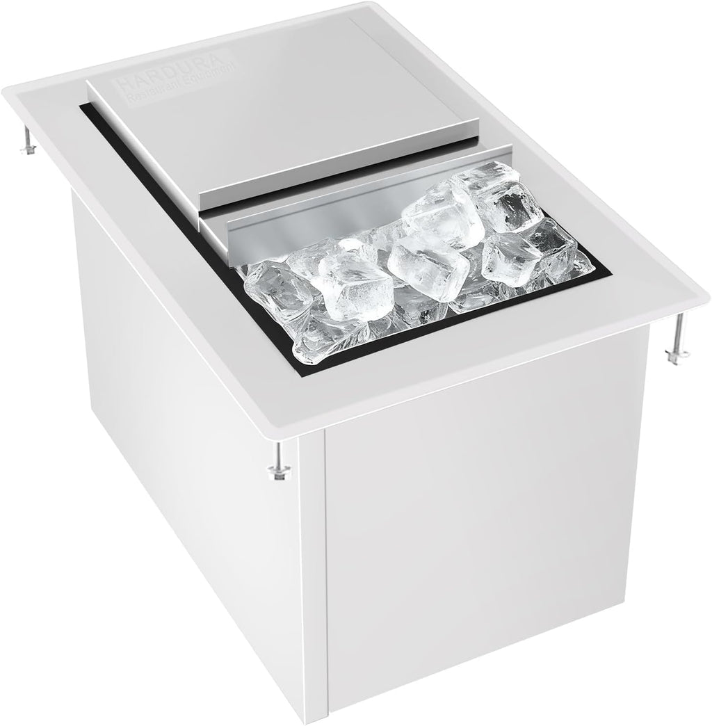 HARDURA Drop-in Stainless Steel Ice Bin