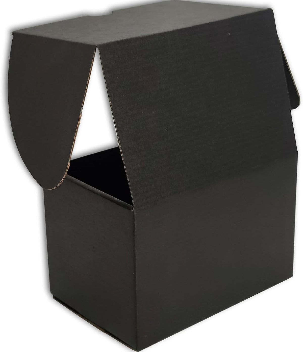 8x6x6 Shipping Boxes Set of 25, Black Mailer Corrugated Cardboard Box