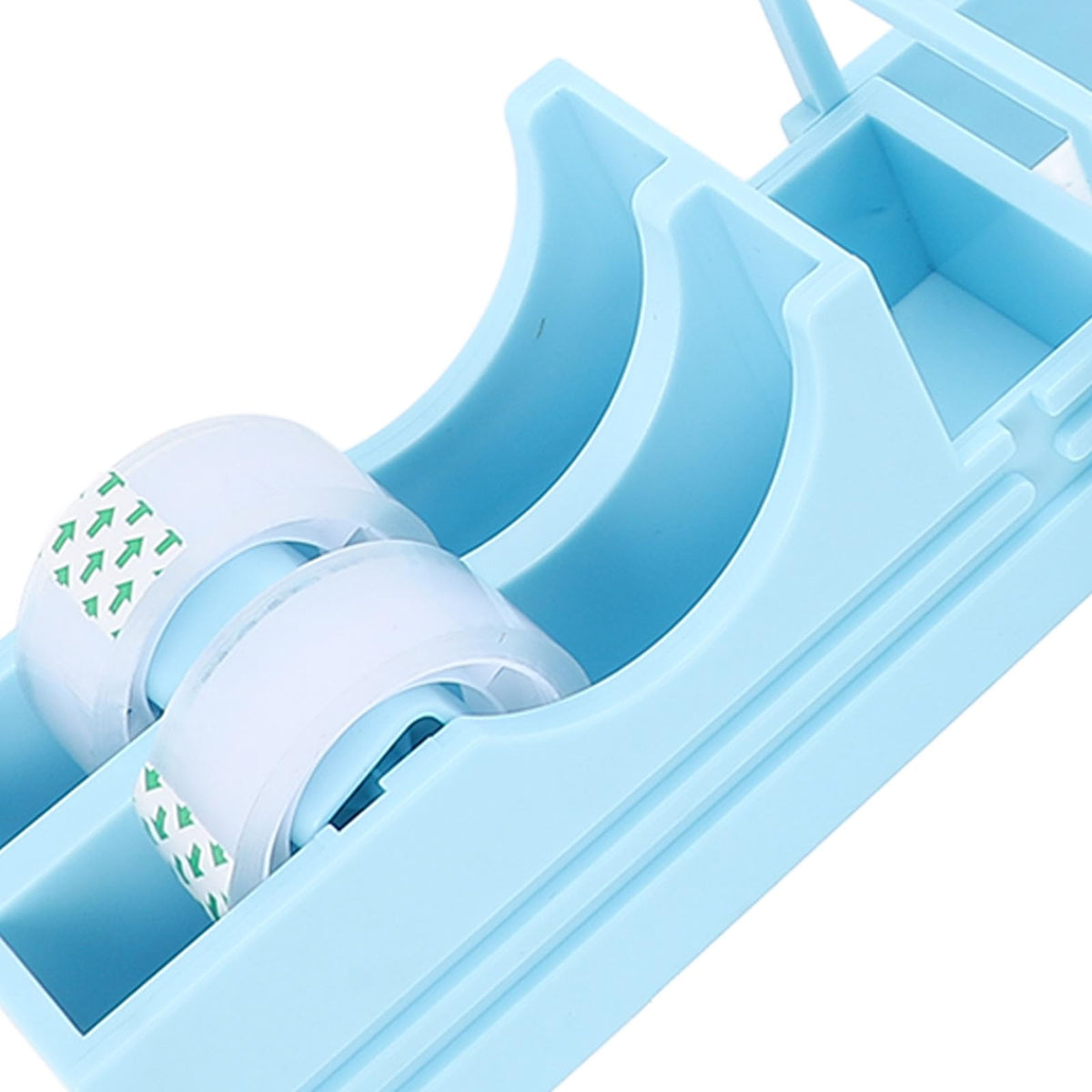 Blue Tape Dispenser, Non-Slip Weighted Desk Base