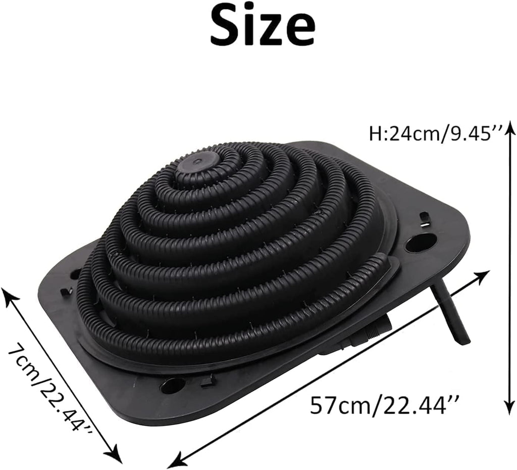 Solar Dome Above Ground Pool Heater for Inground and Above Ground Outdoor Swimming Pools Water Heater with Connector