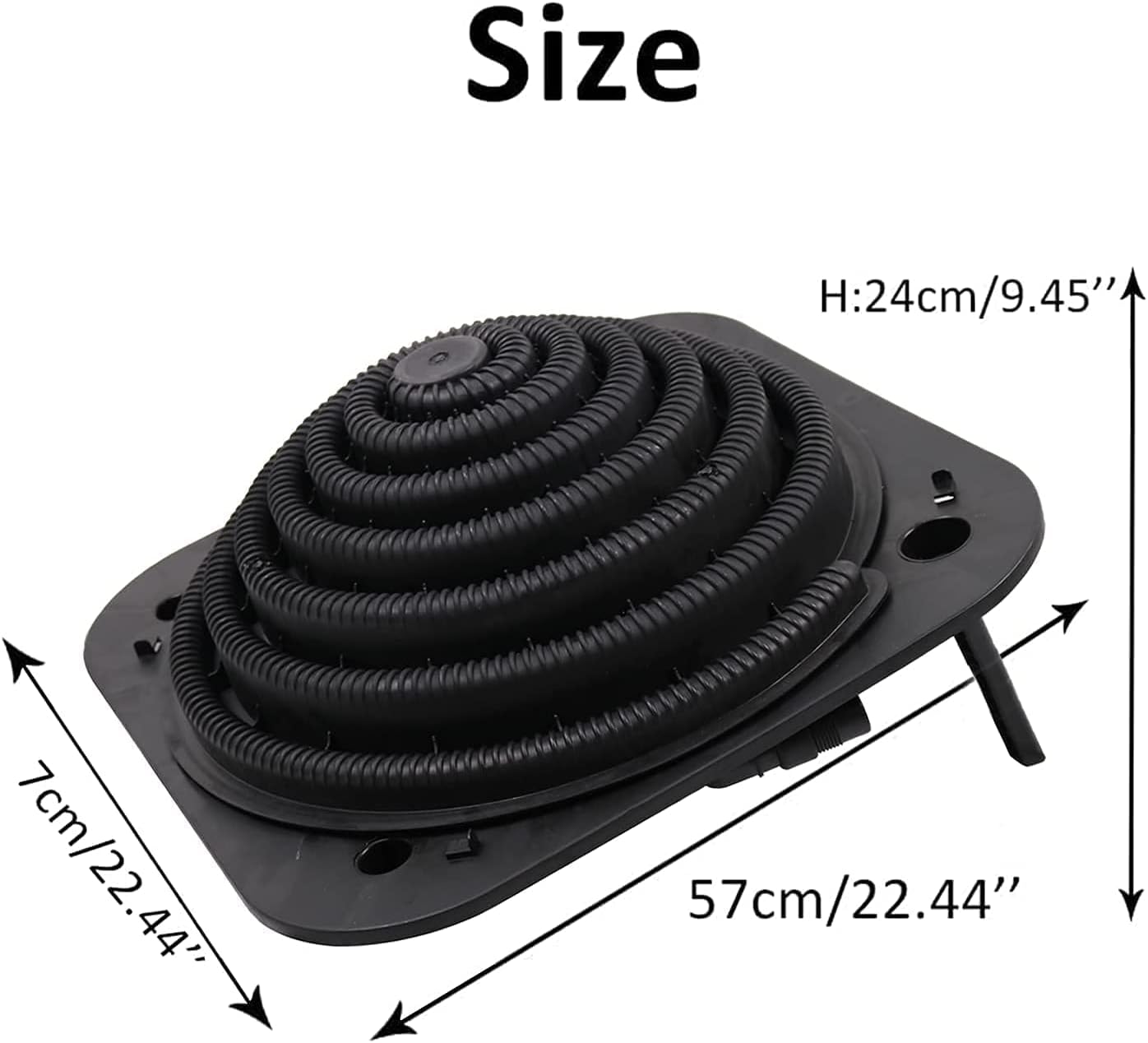 Solar Dome Above Ground Pool Heater for Inground and Above Ground Outdoor Swimming Pools Water Heater with Connector