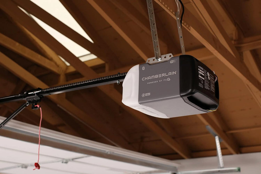 C2212T Smart Wi-Fi Garage Door Opener, 1/2-HP Chain Drive Motor - Quantity 1 , Blue