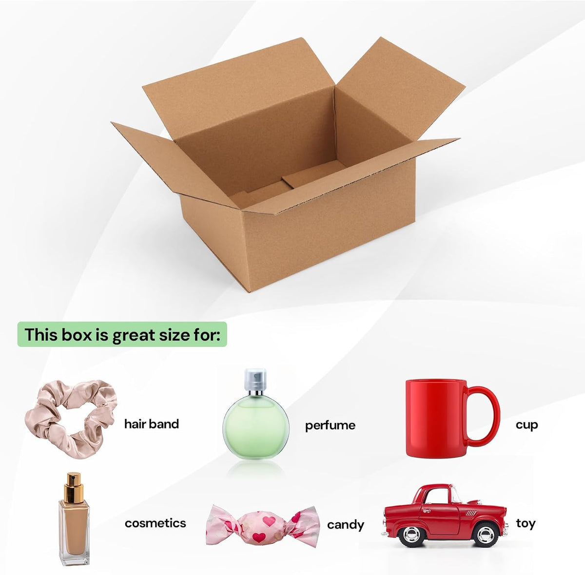 30 Pack 8x6x4 Shipping Boxes Brown, Small Corrugated Cardboard Box for Mailing, Packaging Small Business, Kraft