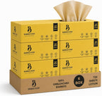 Bamboo Lotion Facial Tissue Unbleached, 6 Box 3ply and 720 Sheets, Bamboo Facial Tissue - FSC Certified