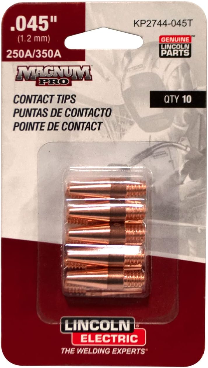 Lincoln KP2744-045T Tapered Contact Tip, .045, 10 pack