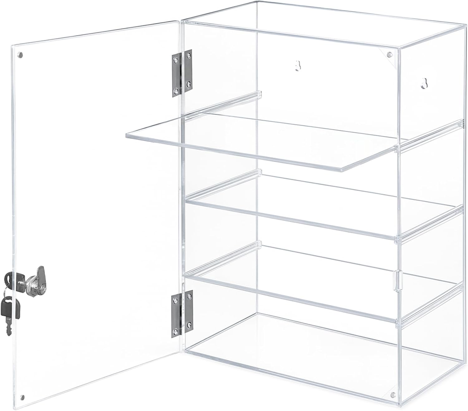 Acrylic Display Case with Lock – Acrylic Storage Chest for Figures, Collectibles, Jewelry, Expensive Items & More –