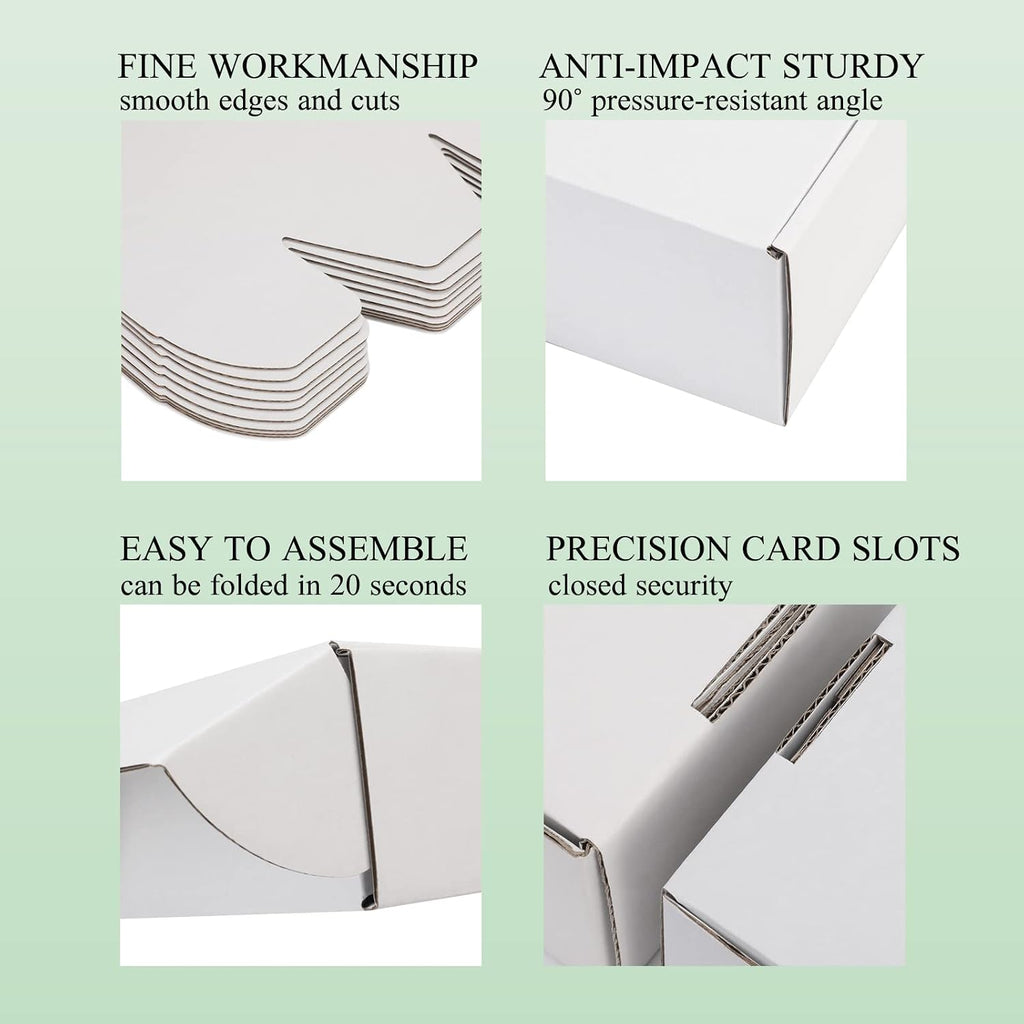 Small Shipping Boxes 9x6x4 Inch (25 Pack) - Sturdy White Corrugated Cardboard Boxes for Small Business, Ecommerce