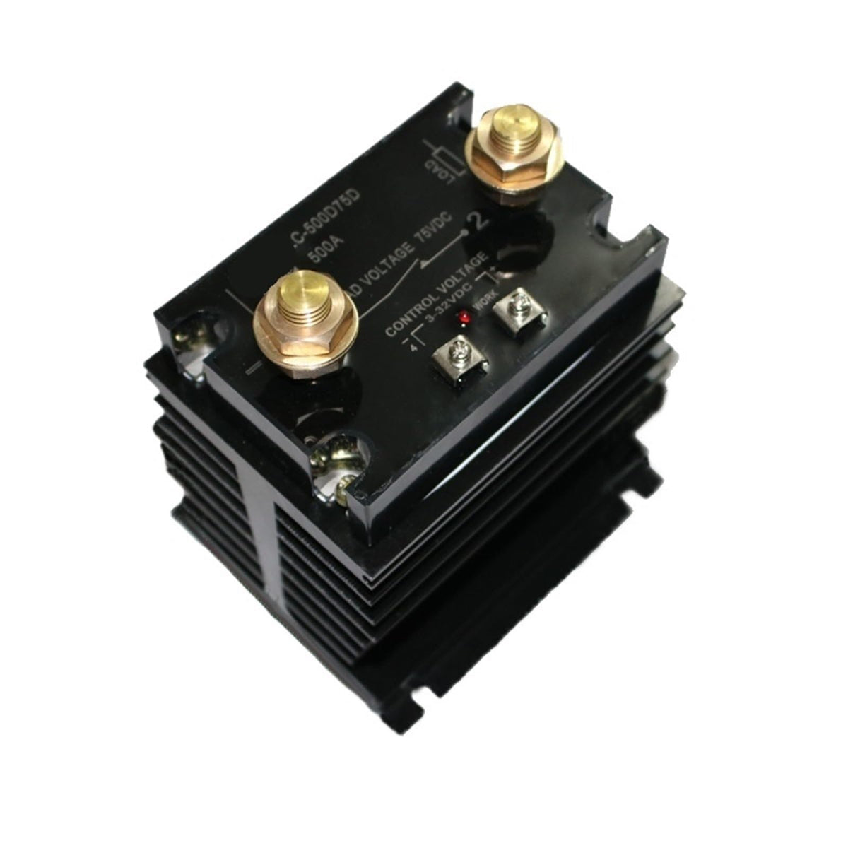 1pcs DC Control DC Solid State Relay 500A 1000A High Power SSR DC Relay(500A Radiator)