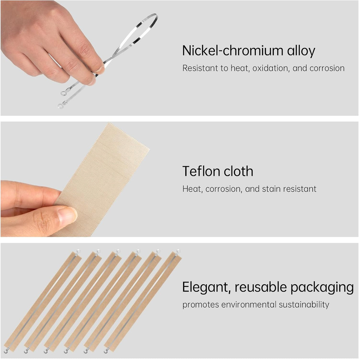 Impulse Sealer Heat Wire Element Strip - 20in Sealing Replacement Heating Wires for Sealing Machines (Sealing width :