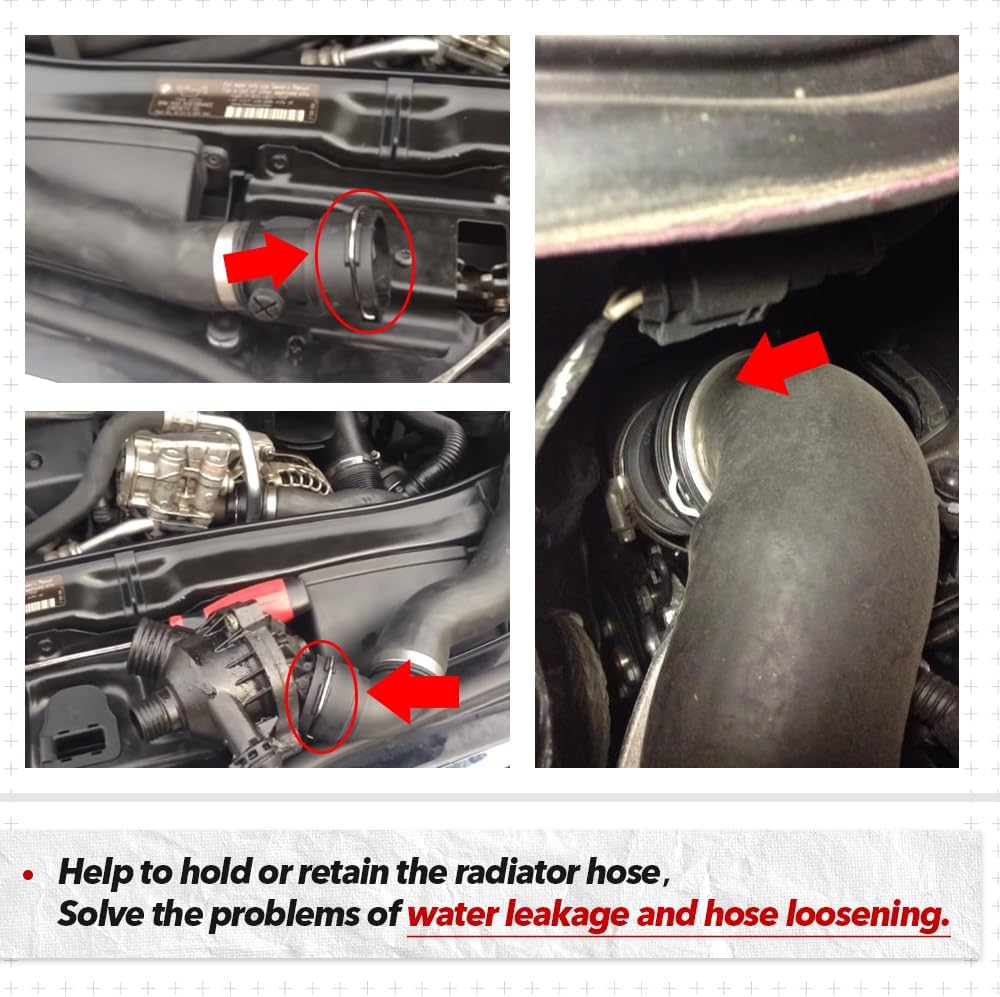 Radiator Hose Clips Coolant Hose Retaining Clip Compatible with BMW