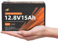 12.8V 15Ah LiFePO4 Lithium Battery, 12.8V 15Ah Deep Cycles Battery Built-in 20A BMS & Grade A Cells, 192Wh, Up to