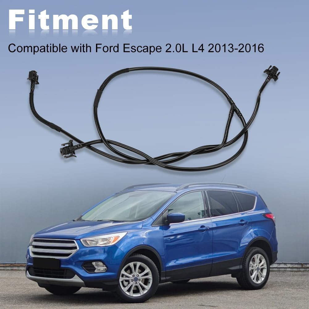 Engine Coolant Overflow Hose Compatible with Ford Escape 2.0L L4 2013-2016
