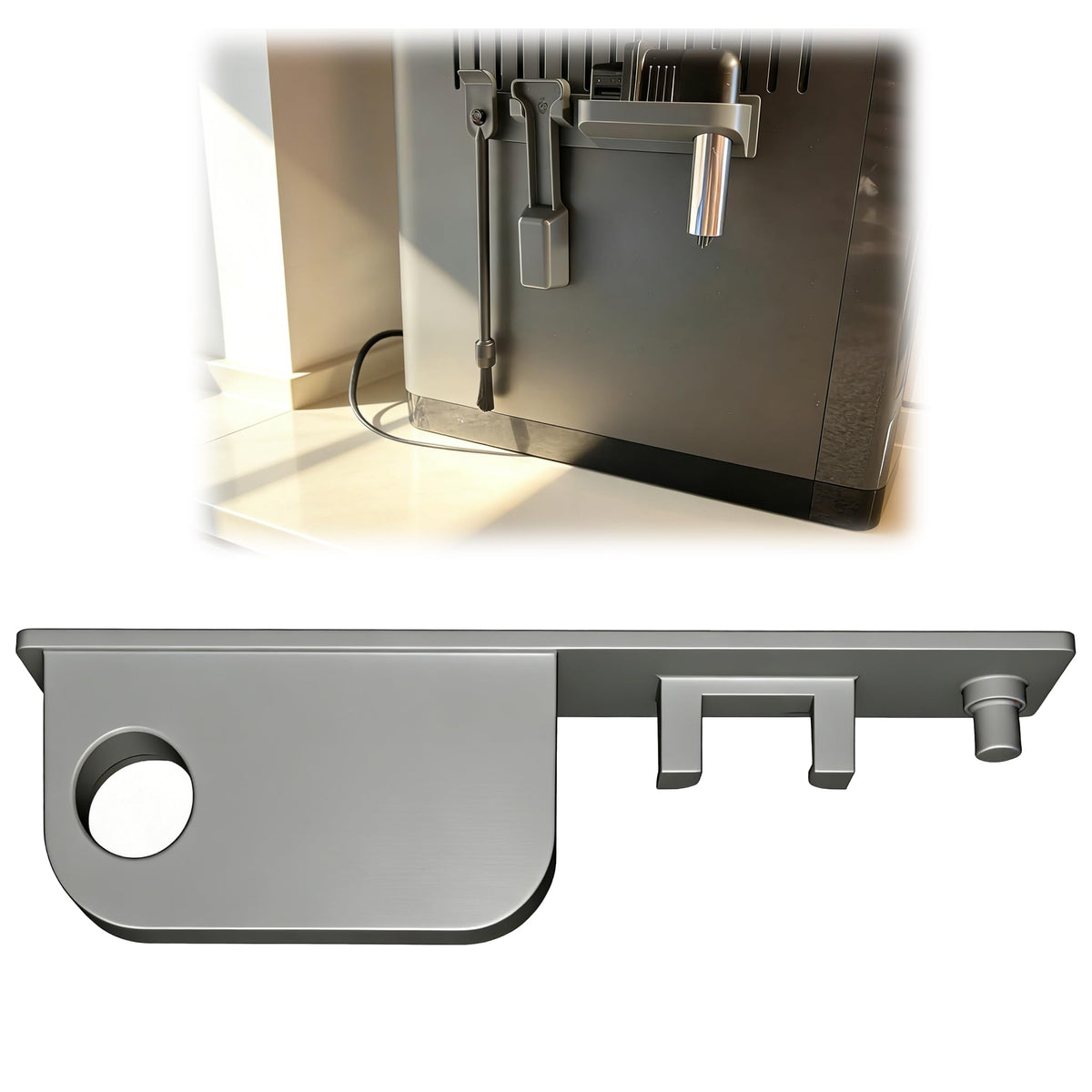 Coffee Machine Tool Holder Compatible with De'Longhi Eletta Explore Magnetic Side Holder for Convenient Access and Organization