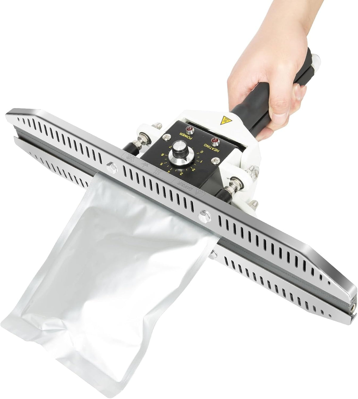 Portable Hand Held Heat Sealer Machine-R-PACK FKR-400DFFT, 16 Inches, For Foil Bag, Kraft Bag, Mylar Bags（Anti-Scald
