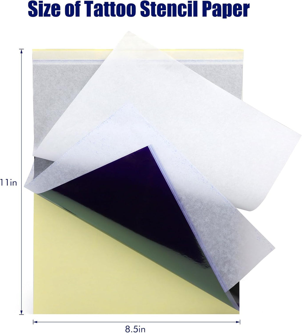 Tattoo Transfer Paper, 50 Sheets Tattoo Stencil Paper for Tattooing,A4 Size