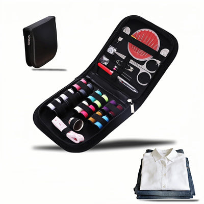 Portable Sewing Kit with 14 Threads & Scissors, Mini Travel Sewing Kit for Beginners & Adults, Emergency Sewing Set