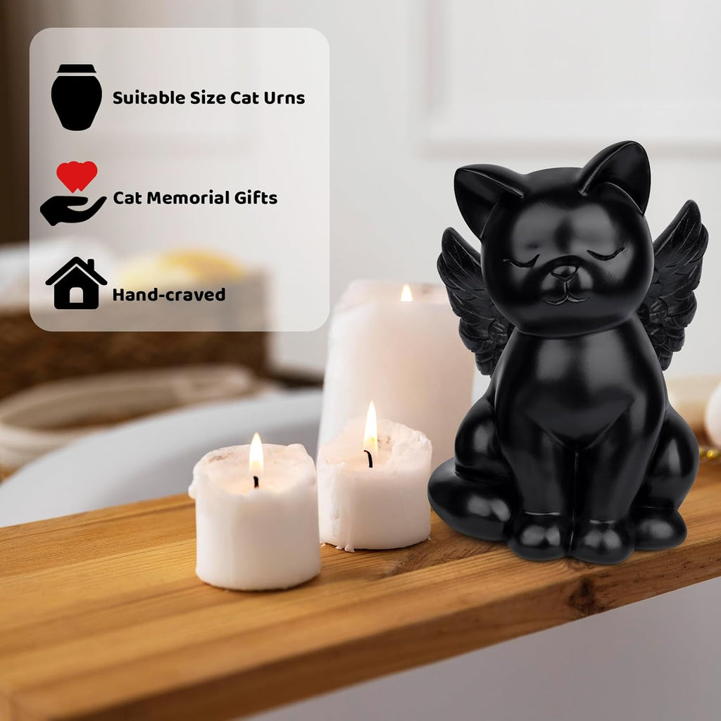 Black Cat Urn, Pet Urn for Cat Ashes