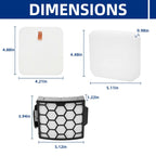 UV900 UV950 Filter Replacement for Shark UV850 LA492 LA490 Detect Vacuum