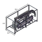 Mini Hydraulic Trencher Skid Steer Attachment 5.85" Cutting Width
