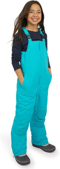 Unisex Kids Squall Waterproof Adjustable Insulated Iron Knee Snow Bib Overalls
