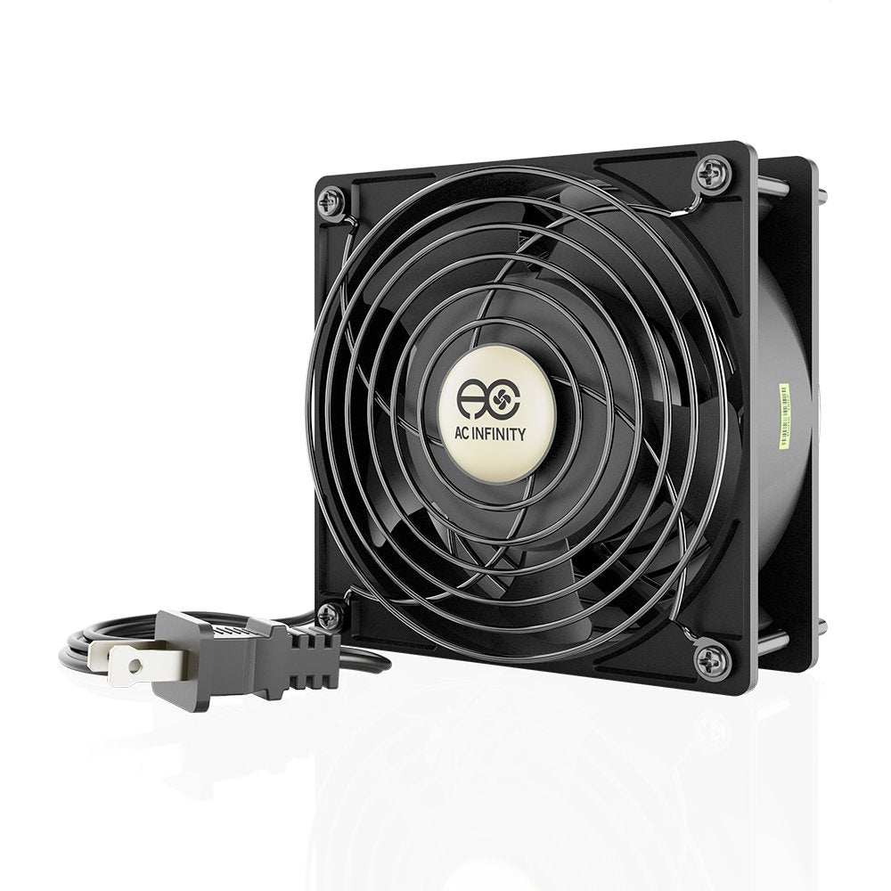 AC Infinity AXIAL LS1238, Quiet Muffin Fan 5", 120V AC 120mm x 38mm