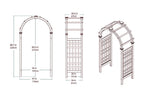 Rosewood 47"W x 89"H Cedar Arbor