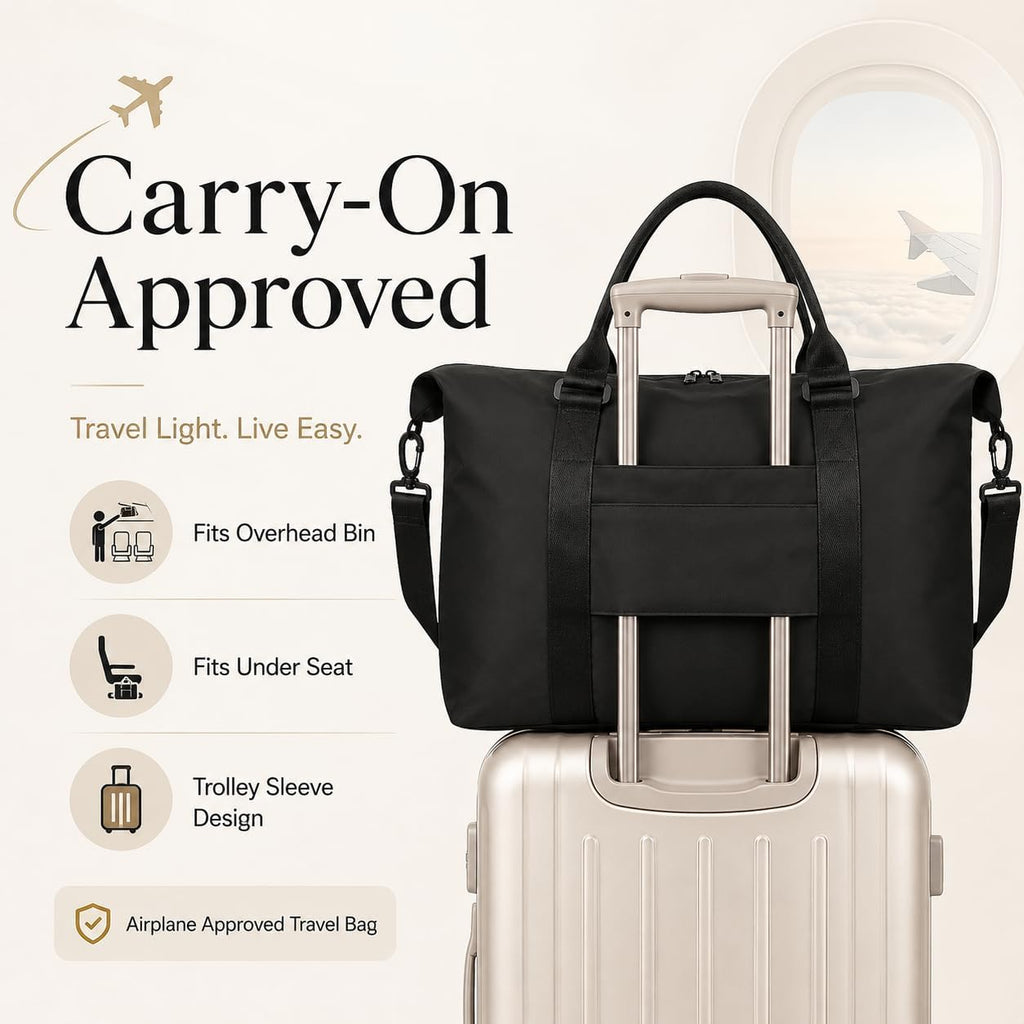 Travel Duffle Bag, Weekender Travel Bag Men Small Gym Bag for Women, Hospital Bag for Labor and Delivery, Overnight