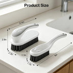 Soft Bristle Scrub Cleaning Brush 3 Pack Laundry Brush Gray White