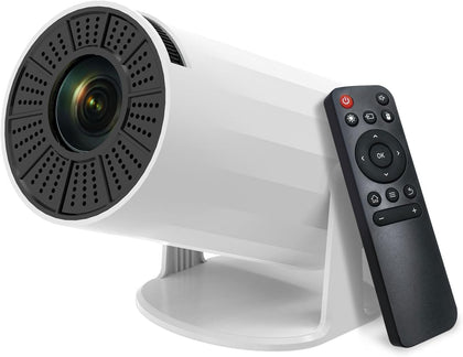 180 Rotatable Ceiling Projector, WiFi 6 Bluetooth 1080P, Bedroom | 4K support, auto keystone & quiet cooling. HDMI