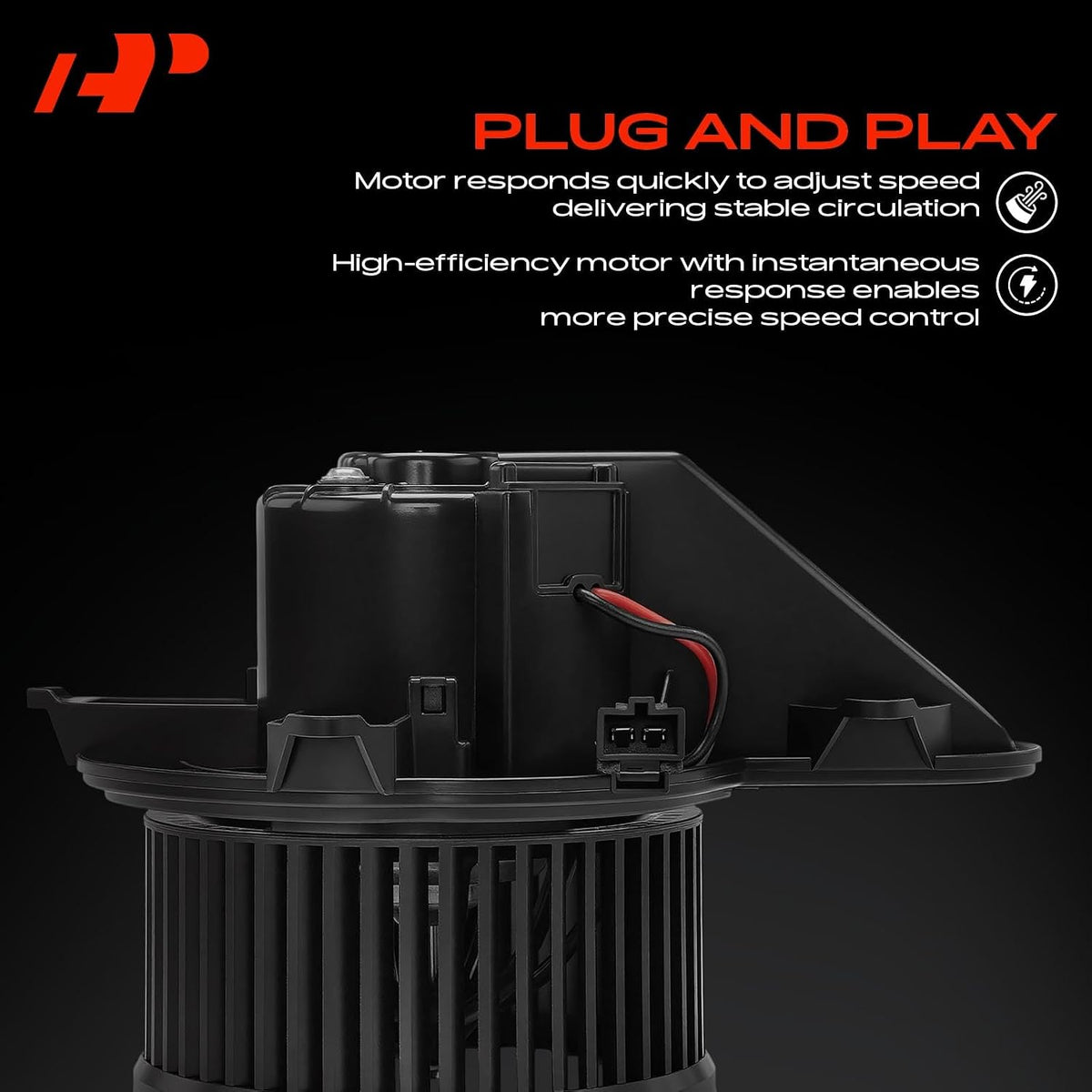 A-Premium Front HVAC Heater Blower Motor with Fan Cage