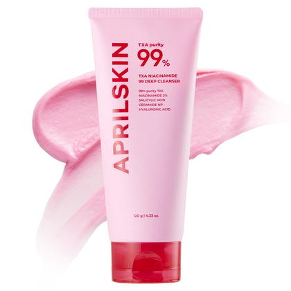 TXA Niacinamide 99 Pore Care Pink Bubble Gum Deep Cleanser | 99% High-Purity TXA+Niacinamide | All-in-One Cleanser: