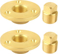 Brass Boat Drain Plug Kit for Garboard and Transom Scuttle