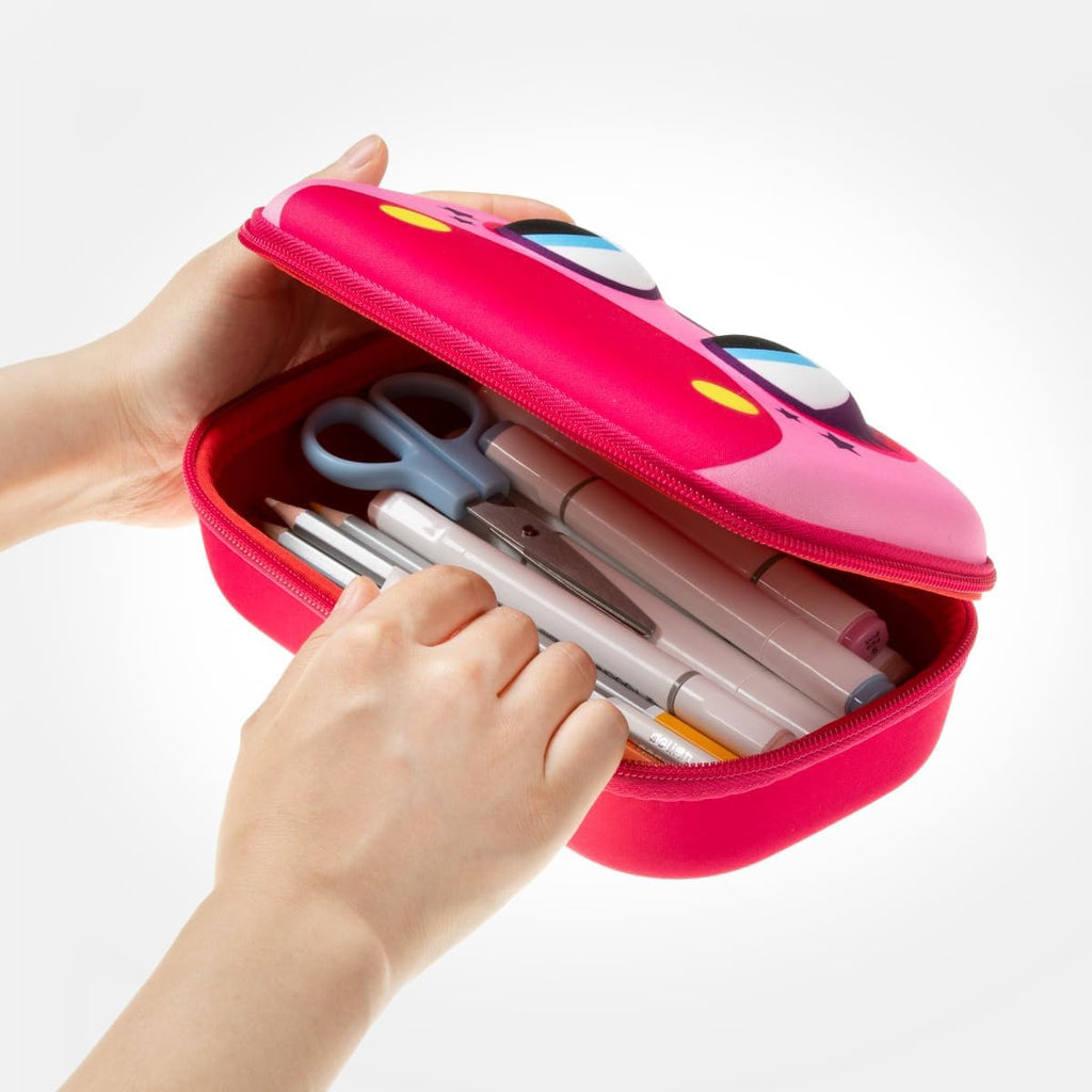 Wildlings Pencil Box for Girls, Cute Pencil Case for School, Pony | Sturdy hard shell pencil box for kids, machine