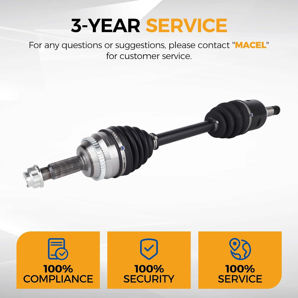 PAROD 665228 605288 Front CV Axle Fit 09-18 Corolla, 09-13 Matrix,1.8L Only
