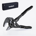 7-Inch Pliers Wrench – 10:1 Lever Ratio CR-V Steel, Smooth Parallel Jaws, Push-Button Quick Adjust, Zinc Phosphate
