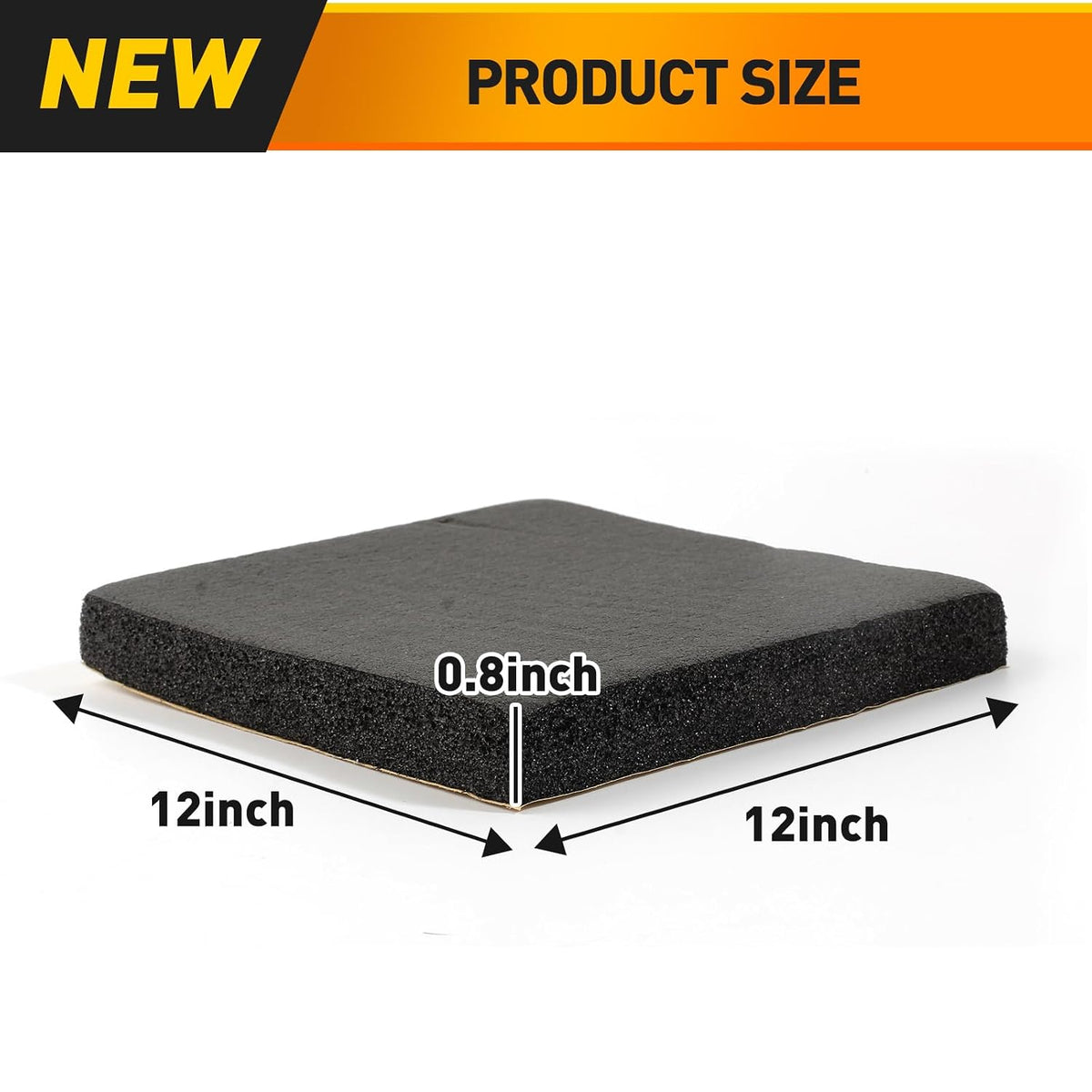 12"×12"×3/4" Thick Self Adhesive Foam Padding Sheet (4PCS)