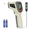 Infrared Thermometer, Laser Temperature Gun -58°F~1112°F,Off-White