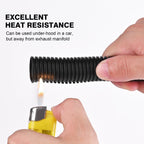 CrocSee 25FT - 1/2 Inch Split Wire Loom with Installation Tool - Black