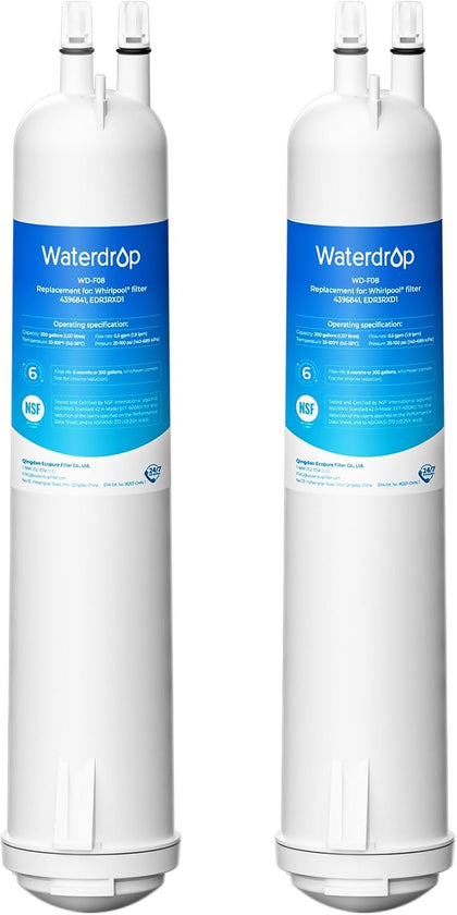 EDR3RXD1 Water Filter Replacement for Everydrop Filter 3, 2 Pack | Replacement for 4396841, 4396710, Kenmore 46-9083