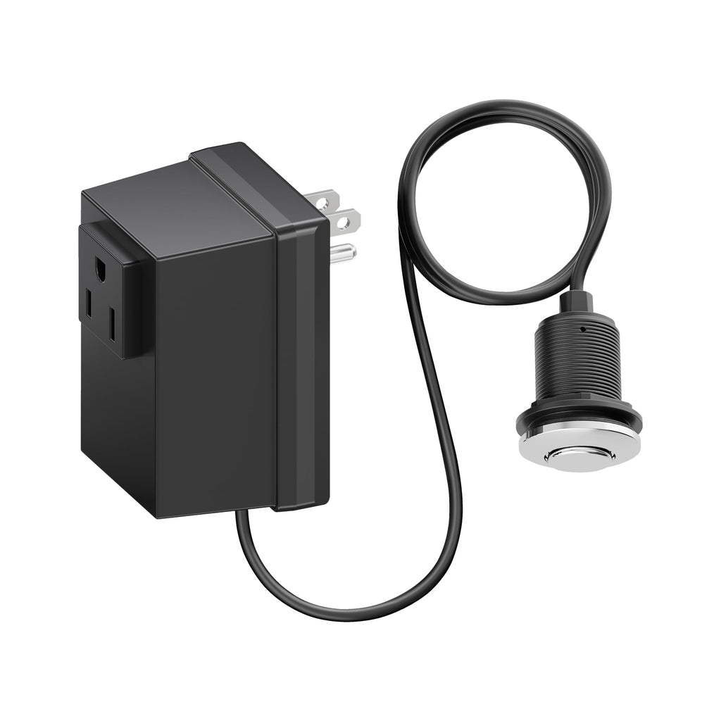 BLANCO Air Switch Kit for Garbage Disposal, Simple Push Button, Chrome