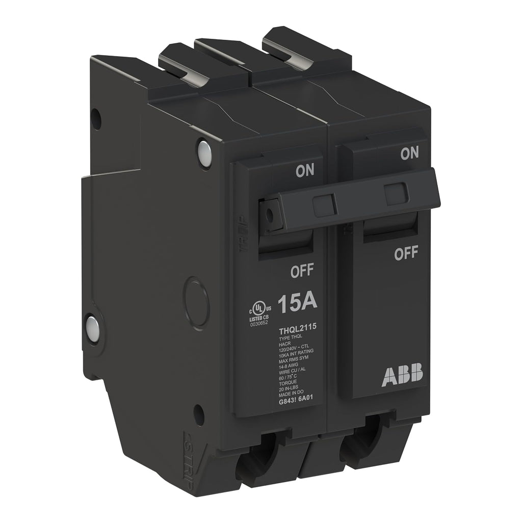 ABB Q-Line THQL2115 • Circuit Breaker • 15 Amp Double Pole