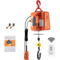 3in1 Electric Hoist Winch, 1500W Portable Electric Winch, 110V Power Winch Crane, 25ft Lifting Height, Overload