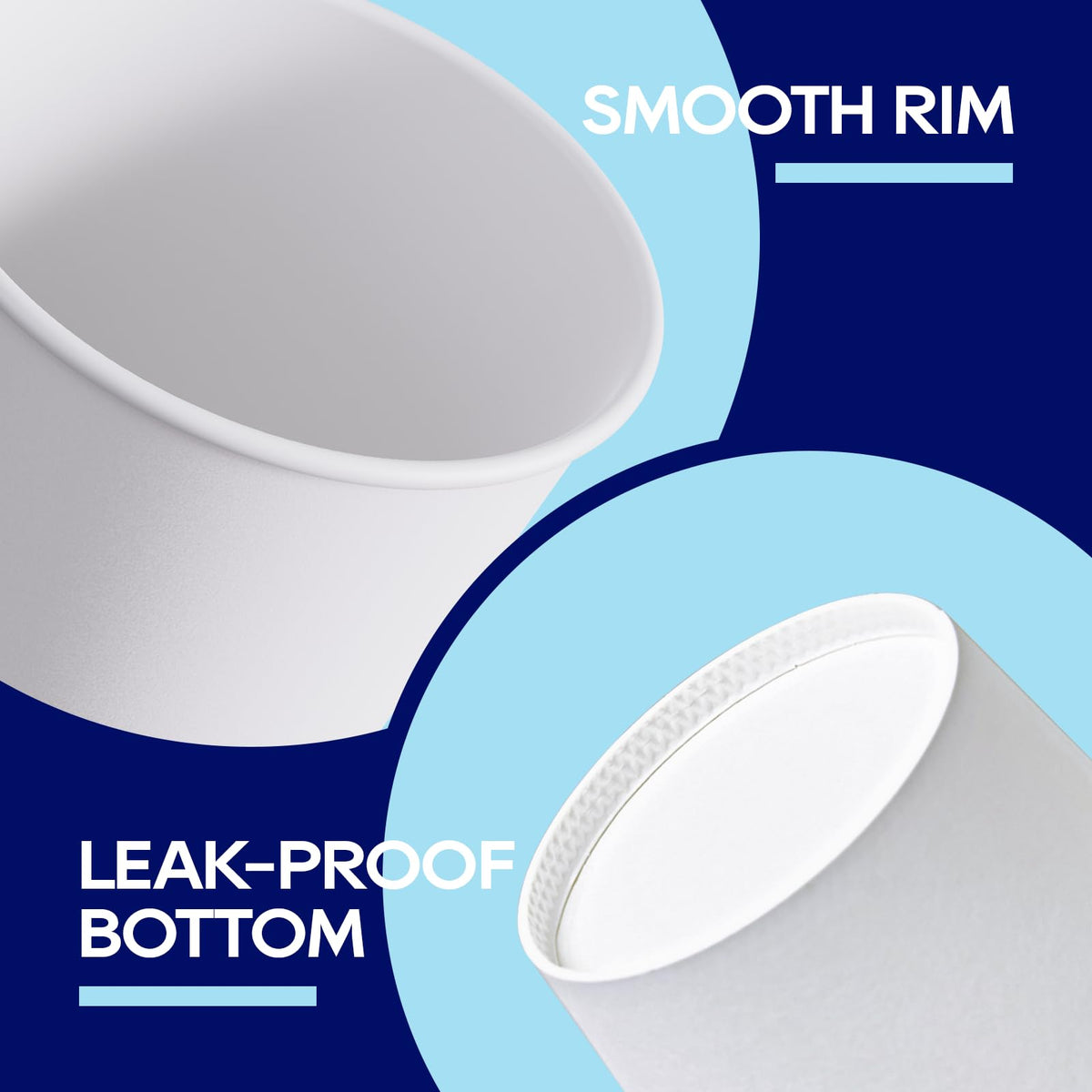 500 Pack 4 oz Paper Cups, White Disposable Paper Coffee Cups