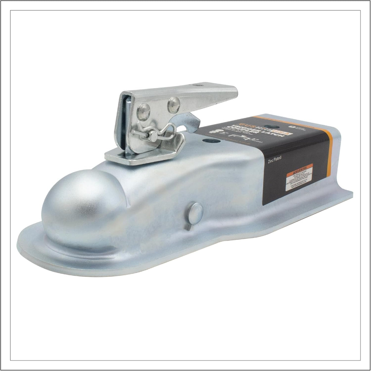 USA GH25138 Trailer Coupler - 2" Ball, 3" Channel