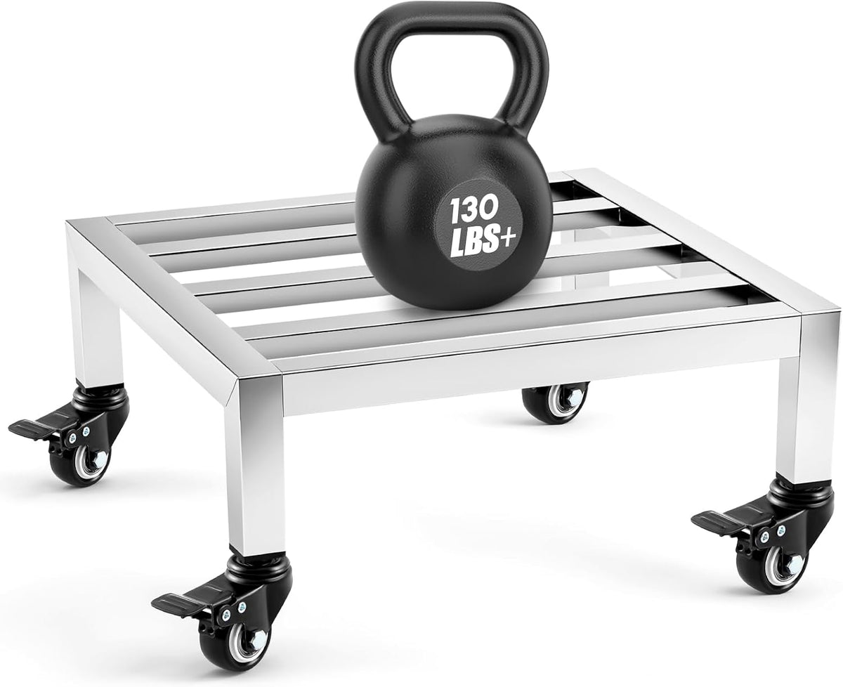 Dunnage Rack with Wheels 13.8" Long x 13.8" Wide, 3.9" Height