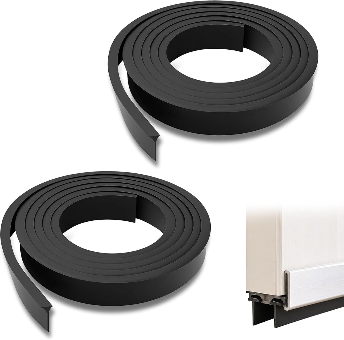 Storm Door Bottom Sweep Fin Weatherstrip for Andersen (2Pcs)